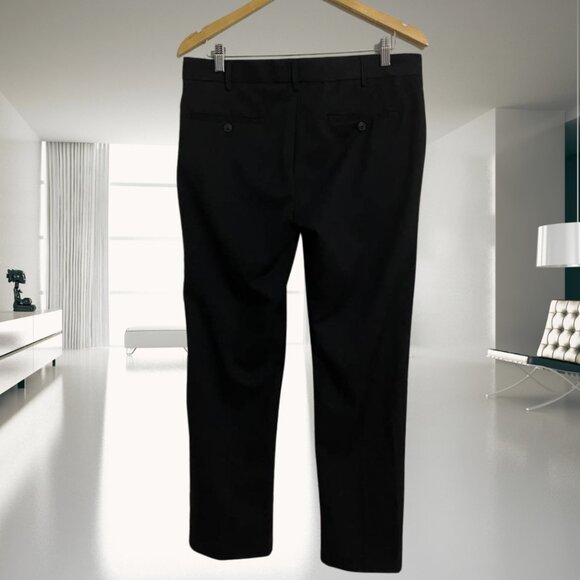 Van Heusen Flex Slim Fit Dress Pants Men’s Black | Classic & Comfortable - Picture 1 of 13